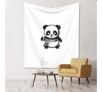 WZYWHJ Cute panda baby Printing Wall Decoration Tapestry 60x51in Soft Durable Lightweight for Bedroom and Dorm Room Decor