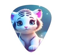 Wzywhj Cute Tiger Picture Guitar Pick Easy Grip Uke Picks Comfortable Feel, Ukulele, Acoustic And Electric Guitarï¼ŒGuitar Plectrums 12'S