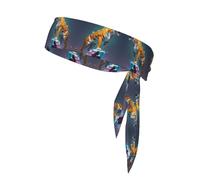 WZYWHJ Dali's Melting Tiger Prints Headbands,Sports Head Tie,Headband for Men and Women,Hair Band for Running Workout Football