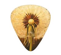Wzywhj Dandelions In The Sun Printing Guitar Plectrum Easy Grip Uke Picks Holding， Ukulele, Acoustic And Electric Guitar，12 Piece