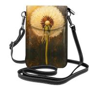 WZYWHJ Dandelions in the sun Printing Leather Crossbody Flap Phone Bag - Versatile Gift for Women Walking, Camping, Shopping, and Travel