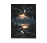 WZYWHJ Dark Green Holiday Greeting Card 6x4 in with Envelope for Christmas, Birthday, Valentine's Day, Party Invitation Dark skies Printed