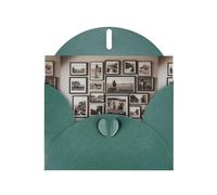 WZYWHJ Dark Green Holiday Greeting Card 6x4 in with Envelope for Christmas, Birthday, Valentine's Day, Party Invitation Pictures on the wall Printed