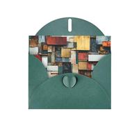 WZYWHJ Dark Green Holiday Greeting Card for Christmas, Birthday, Anniversary & more Memory Fragments Picture