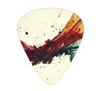 Wzywhj Dark Ink Splash Pattern Guitar Pick Easy Grip Uke Picks For Your Bass, Ukulele, Acoustic And Electric Guitar，12 Piece