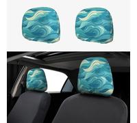 WZYWHJ dawn ocean waves Picture 2 car pillowcases, interior decorative seat accessories, protective covers