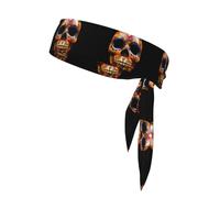 WZYWHJ Day of the Dead Masks Pattern Headbands,Sports Head Tie,Headband for Men and Women,Hair Band for Running Workout Football