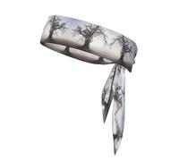 WZYWHJ Dead trees full of spider webs Printing Headbands,Sports Head Tie,Headband for Men and Women,Hair Band for Running Workout Football