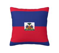 WZYWHJ Decorative Throw Pillow Cases 20"x20" Haitian Flag Prints Double-Sided Design Square Pillowcases for Home Bed Sofa Living Room Farmhouse Outdoor