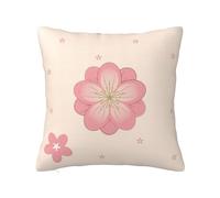 WZYWHJ Decorative Throw Pillow Cases 20"x20" Little Cherry Blossoms Prints Double-Sided Design Square Pillowcases for Home Bed Sofa Living Room Farmhouse Outdoor