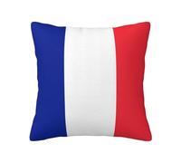 WZYWHJ Decorative Throw Pillow Cases 24"x24" French Flag Printing Double-Sided Design Square Pillowcases for Home Bed Sofa Living Room Farmhouse Outdoor