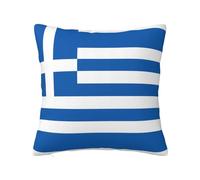 WZYWHJ Decorative Throw Pillow Cases 24"x24" Greek Flag Picture Double-Sided Design Square Pillowcases for Home Bed Sofa Living Room Farmhouse Outdoor