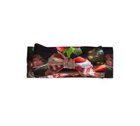 WZYWHJ Delicious strawberry pudding Printing baby bow headbands and elastic soft hair accessories for newborns and girls