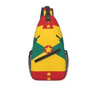 WZYWHJ Diagonal cross Flag of Grenada Picture bag anti-theft backpack travel men's chest shoulder bale
