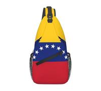 WZYWHJ Diagonal cross Flag of Venezuela Picture bag anti-theft backpack travel men's chest shoulder bale