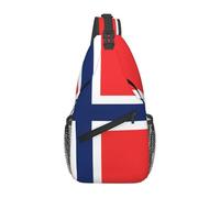 WZYWHJ Diagonal cross Norwegian flag Picture bag anti-theft backpack travel men's chest shoulder bale