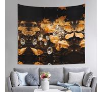 WZYWHJ Diamonds on gold leaf Printing Indoor Decor Tapestry 60x51 in : Soft, Quality and lightweight Suitable for wall hanging tapestries