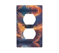 WZYWHJ Double socket decorative wall Plate - easy to Install - Ideal for Residential and Commercial Areas 4.5 X 2.76 In Phoenix Nirvana Prints