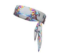 WZYWHJ Dragon Origami Pattern Headbands,Sports Head Tie,Headband for Men and Women,Hair Band for Running Workout Football