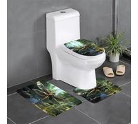 WZYWHJ Dragonfly Flying Printing Quality Bathroom mat sets of 4 Bathroom Floor Mats, durable,Does Easy to clean Suitable for bathroom and toilet