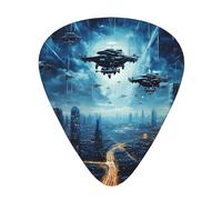 Wzywhj Drones In The Starry Sky Printing Guitar Plectrum Easy Grip Uke Picks Holding， Ukulele, Acoustic And Electric Guitar，12 Piece