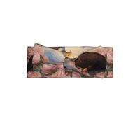 WZYWHJ Eagle among the peonies Printing baby bow headbands and elastic soft hair accessories for newborns and girls