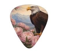 Wzywhj Eagle Among The Peonies Printing Guitar Plectrum Easy Grip Uke Picks Holding， Ukulele, Acoustic And Electric Guitar，12 Piece