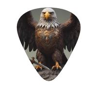 Wzywhj Eagle Guarding The Sword Printing Guitar Plectrum Easy Grip Uke Picks Holding， Ukulele, Acoustic And Electric Guitar，12 Piece