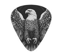Wzywhj Eagle Spreads Wings Pattern Guitar Pick Easy Grip Uke Picks For Your Bass, Ukulele, Acoustic And Electric Guitar,12 Piece