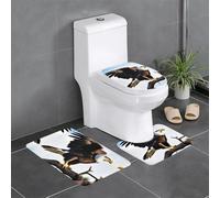 WZYWHJ Eagle with Wings Printing Bathroom mat Sets of 3 Bathroom Floor Mats,Non-Slip, Durable,Does Easy to Clean Suitable for Bathroom and Toilet