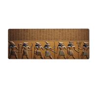 WZYWHJ Egypt Hieroglyphics Prints Extra large rubber keyboard pad, thickened anti slip Office desk cushion