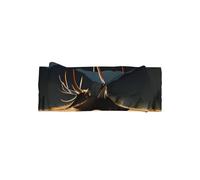 WZYWHJ Elk in the meadow Printed baby bow headbands and elastic soft hair accessories for newborns and girls