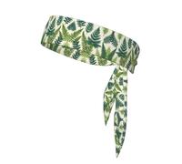 WZYWHJ Encyclopedia of Ferns Prints Headbands,Sports Head Tie,Headband for Men and Women,Hair Band for Running Workout Football