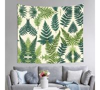 WZYWHJ Encyclopedia of Ferns Prints Indoor Decor Tapestry 60x51 in : Soft, Quality and lightweight Suitable for wall hanging tapestries