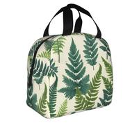 WZYWHJ Encyclopedia of Ferns Prints lunch bag Portable insulated Portable lunch bags lunch bags Rugged Easy to fold