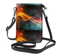 WZYWHJ Energy Flow Pattern Leather Crossbody Flap Phone Bag - Versatile Gift for Women Walking, Camping, Shopping, and Travel