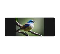 WZYWHJ Ethereal nightingale bird Pattern Extra large rubber keyboard pad, thickened anti slip Office desk cushion