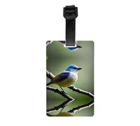 WZYWHJ Ethereal Nightingale Bird Pattern Luggage Bag Tags, Men's and Women's Travel Privacy Protection Labels