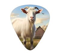 Wzywhj Farm Animal Goat Printed Guitar Picks 12 Piece, Easy Grip Uke Picks Hold In One'S Hands, Ukulele, Acoustic Or Electric Electric Guitar