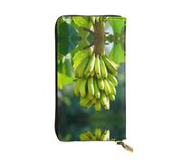 Wzywhj Fashionable Women's Leather Long Clutch Wallet with Multiple Compartments and Zipper Design Bananas Picture