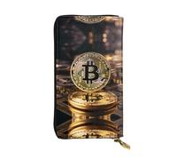 Wzywhj Fashionable Women's Leather Long Clutch Wallet with Multiple Compartments and Zipper Design Bitcoin Picture