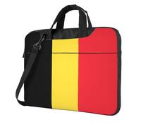 WZYWHJ Flag of Belgium Pattern Ultra-thin portable single-shoulder laptop bag 15.6 inch computer accessories soft shockproof for laptops