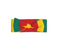 WZYWHJ Flag of Cameroon Pattern baby bow headbands and elastic soft hair accessories for newborns and girls