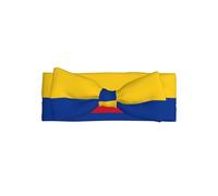 WZYWHJ Flag of Colombia Pattern baby bow headbands and elastic soft hair accessories for newborns and girls