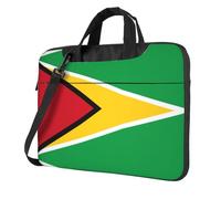 WZYWHJ Flag of Guyana Pattern Ultra-thin portable single-shoulder laptop bag 15.6 inch computer accessories soft shockproof for laptops
