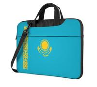 WZYWHJ Flag of Kazakhstan Pattern Ultra-thin portable single-shoulder laptop bag 15.6 inch computer accessories soft shockproof for laptops