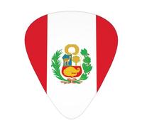 Wzywhj Flag Of Peru Pattern Guitar Pick Easy Grip Uke Picks For Your Bass, Ukulele, Acoustic And Electric Guitarï¼Œ12 Piece