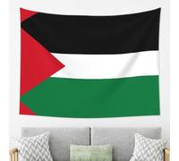 WZYWHJ Flag of the State of Palestine printing Wall decoration tapestry suitable for bedroom and living room decoration arras 80x60in