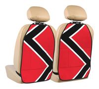 WZYWHJ Flag of Trinidad and Tobago Prints Car seat Anti Kick Storage pad 2 Pieces, Multi-Functional Storage Bag seat Protector After Installation