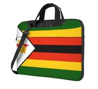 WZYWHJ Flag of Zimbabwe Pattern Ultra-thin portable single-shoulder laptop bag 14 inch computer accessories soft shockproof for laptops